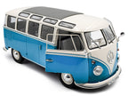 1962 Volkswagen T1 Samba Bus Baby Blue and White 1/18 Diecast Model Car by Solido-1