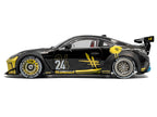 2024 Toyota GR86 Liberty Walk Body Kit RHD (Right Hand Drive) #24 Black with Gold Graphics 1/18 Diecast Model Car by Solido-1