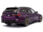 2024 BMW M3 Competition M xDrive Touring Twilight Purple Pearl Metallic with Black Top 1/18 Diecast Model Car by Solido-1
