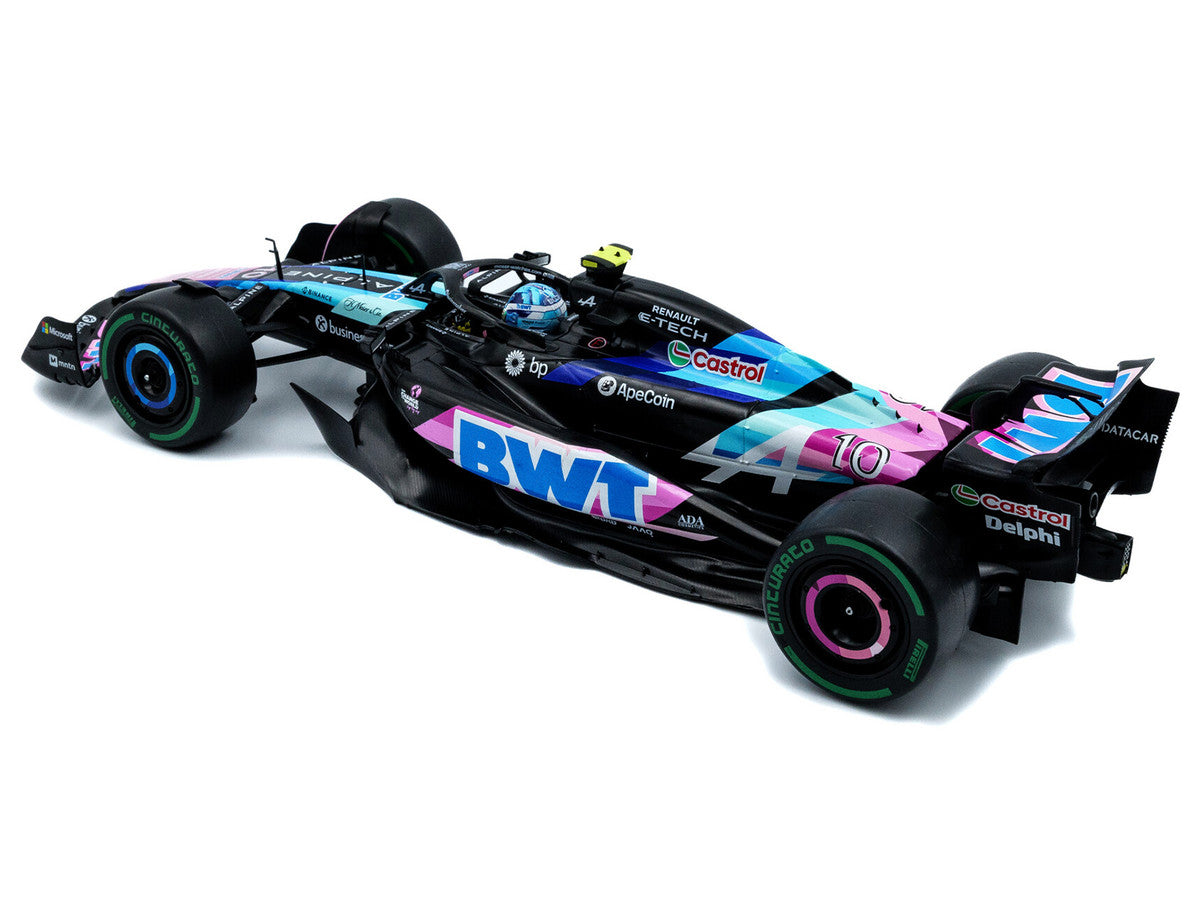 Alpine A524 #10 Pierre Gasly "BWT" 3rd Place Formula One F1 "Sao Paulo GP" (2024) "Competition" Series 1/18 Diecast Model Car by Solido-1