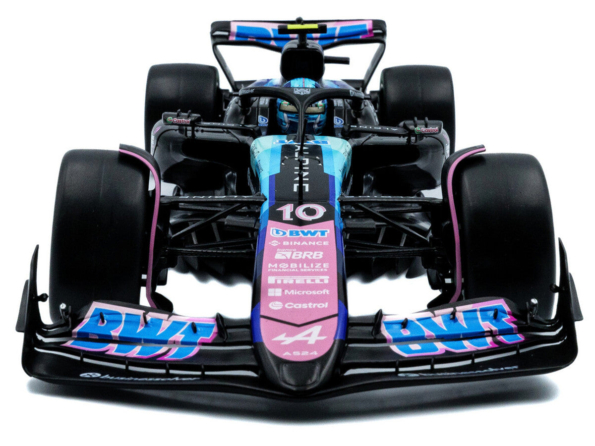 Alpine A524 #10 Pierre Gasly "BWT" 3rd Place Formula One F1 "Sao Paulo GP" (2024) "Competition" Series 1/18 Diecast Model Car by Solido-3