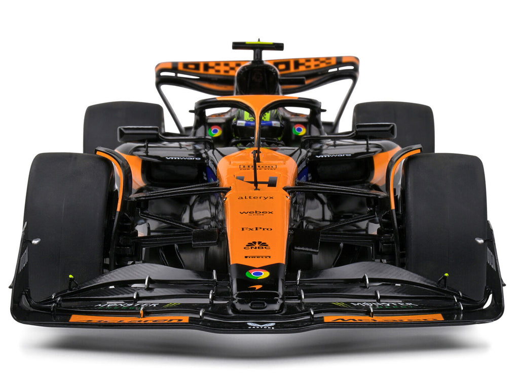 McLaren MCL38 #4 Lando Norris "OKX" Winner Formula One F1 Miami GP (2024) "Competition" Series 1/18 Diecast Model Car by Solido