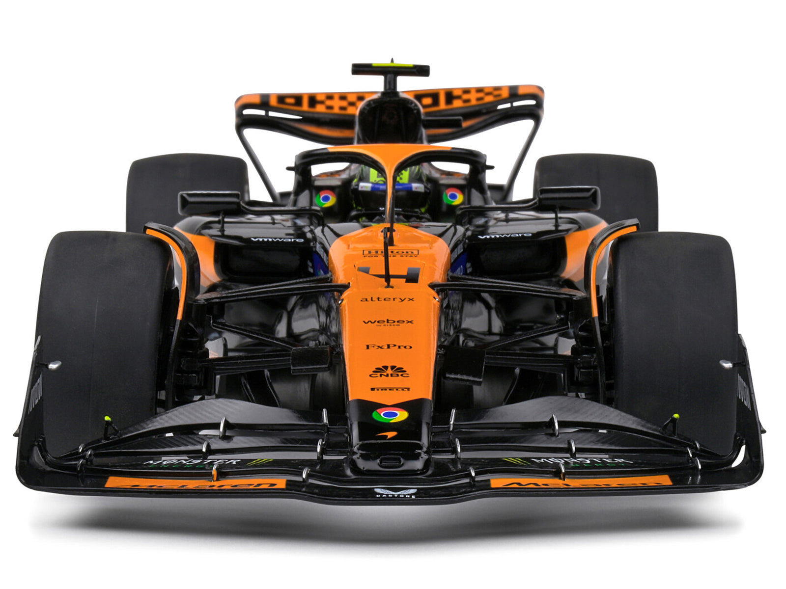 McLaren MCL38 #4 Lando Norris "OKX" Winner Formula One F1 Miami GP (2024) "Competition" Series 1/18 Diecast Model Car by Solido