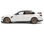 2024 BMW M3 Competition Alpine White with Carbon Top 1/18 Diecast Model Car by Solido