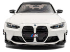 2024 BMW M3 Competition Alpine White with Carbon Top 1/18 Diecast Model Car by Solido
