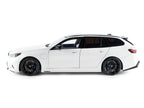 2025 BMW M5 Touring Alpine White with Black Top 1/18 Diecast Model Car by Solido-0