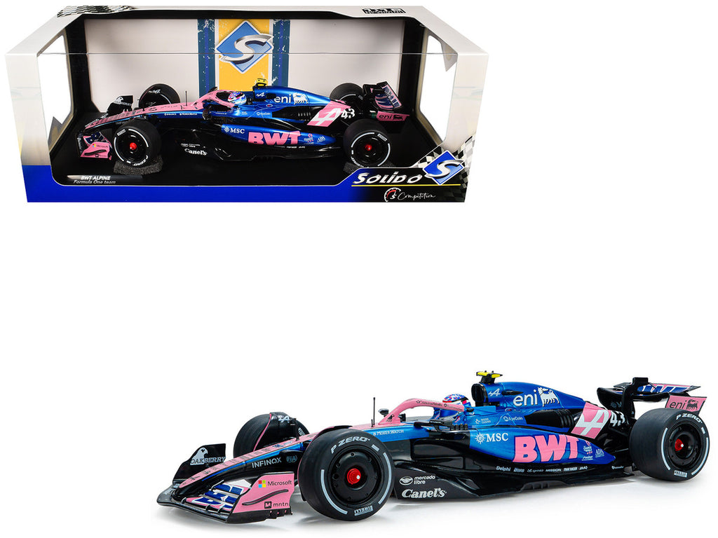 Alpine A525 #43 Franco Colapinto "BWT" Formula One F1 "Canadian GP" (2025) "Competition" Series 1/18 Diecast Model Car by Solido-4