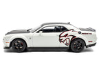 2020 Dodge Challenger SRT Hellcat Redeye Widebody White Knuckle with Matt Black Hood and Top 1/43 Diecast Model Car by Solido-0