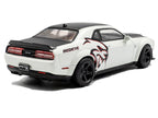 2020 Dodge Challenger SRT Hellcat Redeye Widebody White Knuckle with Matt Black Hood and Top 1/43 Diecast Model Car by Solido-1