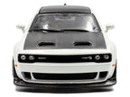 2020 Dodge Challenger SRT Hellcat Redeye Widebody White Knuckle with Matt Black Hood and Top 1/43 Diecast Model Car by Solido-3
