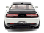 2020 Dodge Challenger SRT Hellcat Redeye Widebody White Knuckle with Matt Black Hood and Top 1/43 Diecast Model Car by Solido-2