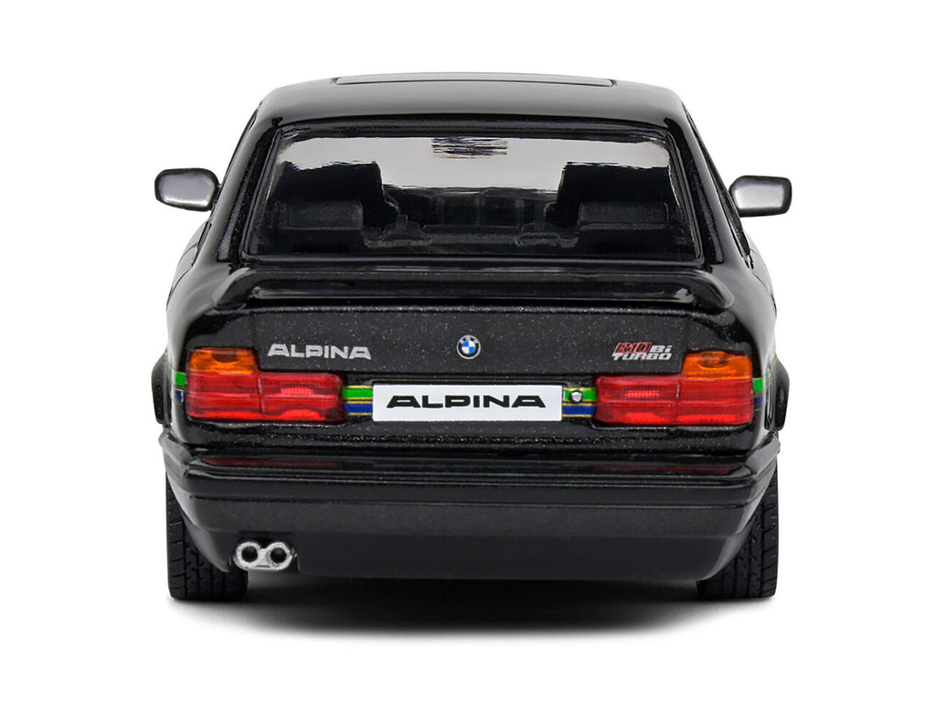 1994 BMW E34 Alpina B10 BiTurbo Black Metallic with Green Graphics 1/43 Diecast Model Car by Solido-0