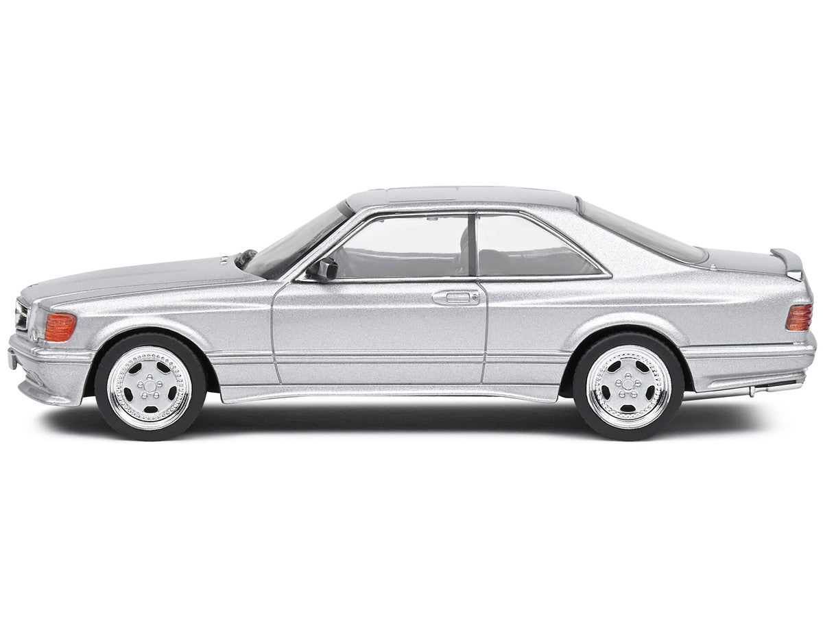 1990 Mercedes-Benz 560 SEC AMG WideBody Silver Metallic 1/43 Diecast Model Car by Solido-1