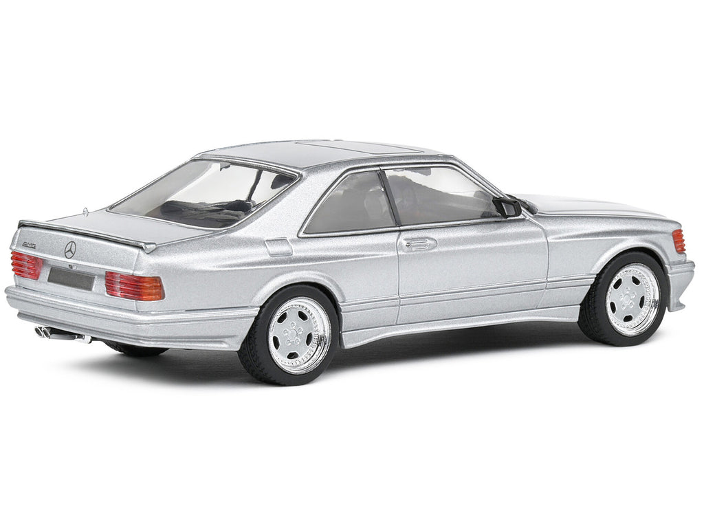 1990 Mercedes-Benz 560 SEC AMG WideBody Silver Metallic 1/43 Diecast Model Car by Solido-2
