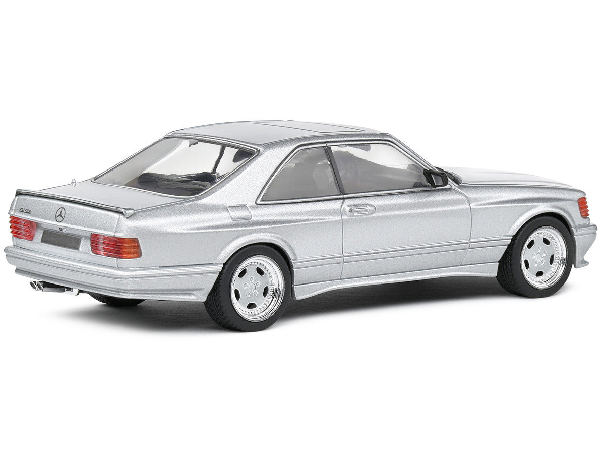1990 Mercedes-Benz 560 SEC AMG WideBody Silver Metallic 1/43 Diecast Model Car by Solido-2