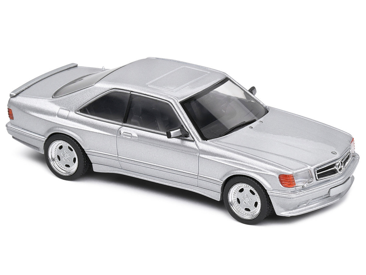 1990 Mercedes-Benz 560 SEC AMG WideBody Silver Metallic 1/43 Diecast Model Car by Solido-4