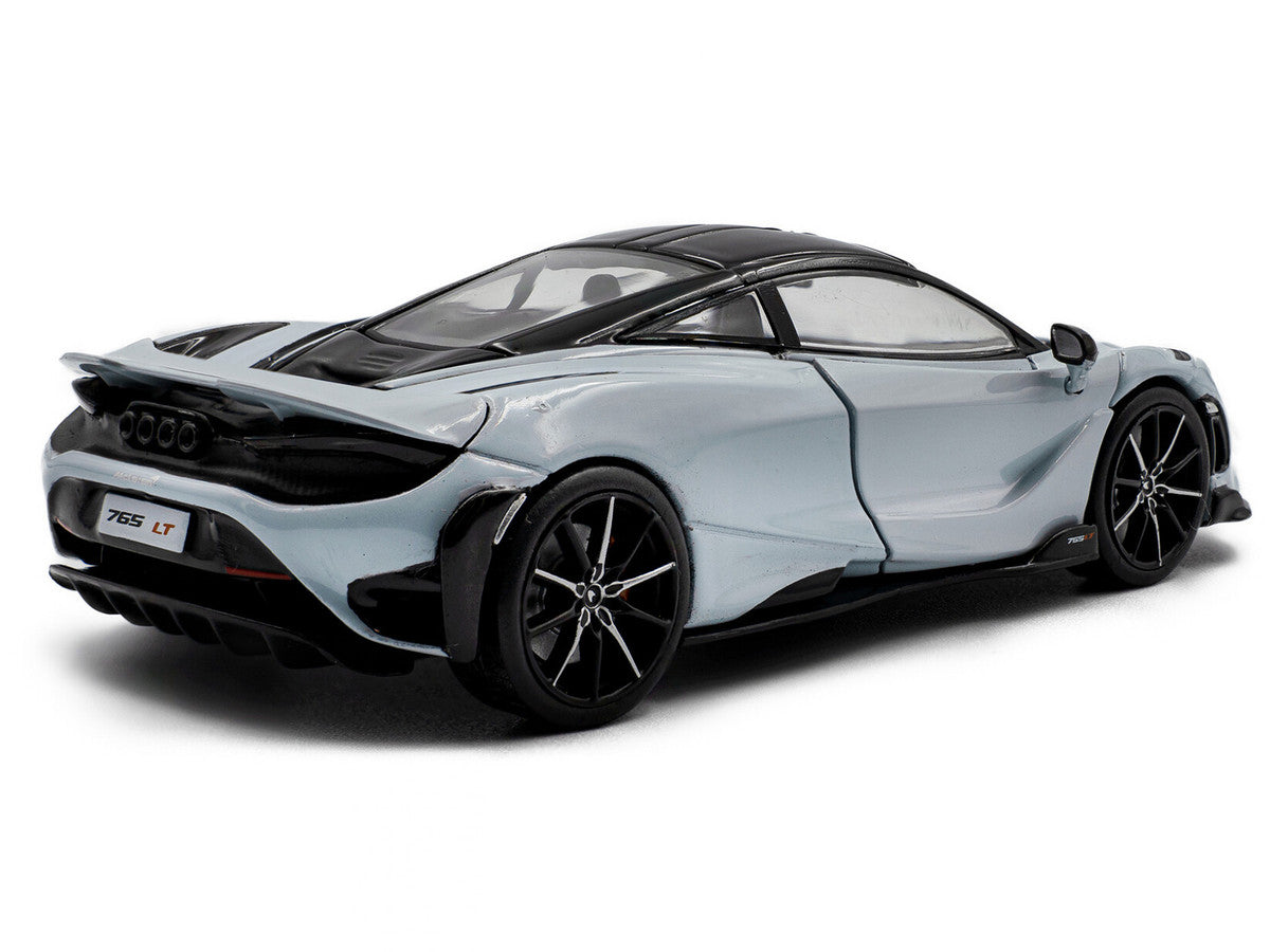 2020 McLaren 765LT Ceramic Gray with Black Top 1/43 Diecast Model Car by Solido-2