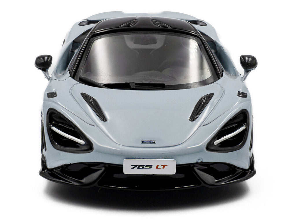 2020 McLaren 765LT Ceramic Gray with Black Top 1/43 Diecast Model Car by Solido-1