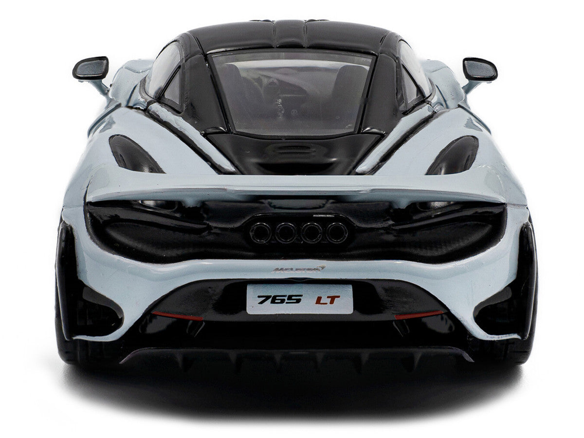 2020 McLaren 765LT Ceramic Gray with Black Top 1/43 Diecast Model Car by Solido-3