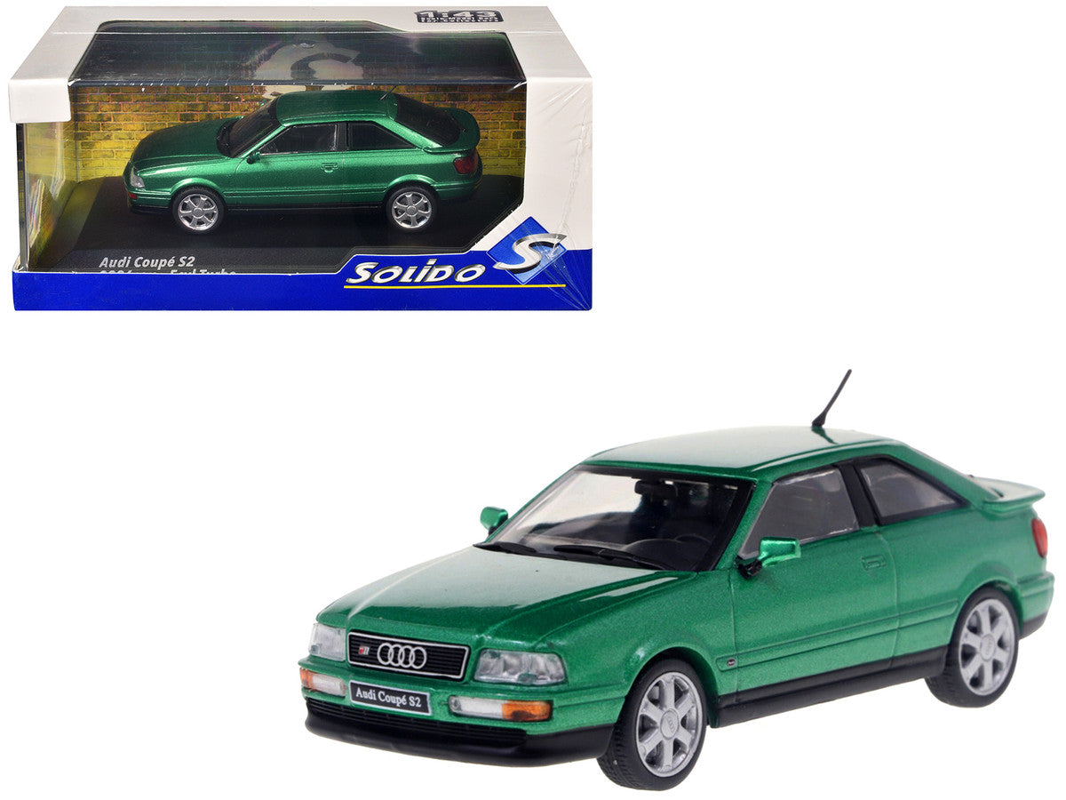 1994 Audi Coupe S2 Cricket Green Metallic 1/43 Diecast Model Car by Solido-4