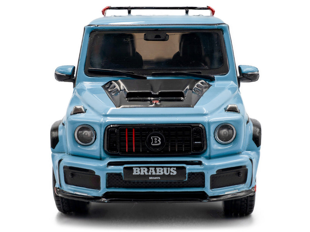2021 Brabus Rocket 900 China Blue with Black Hood 1/43 Diecast Model Car by Solido-3
