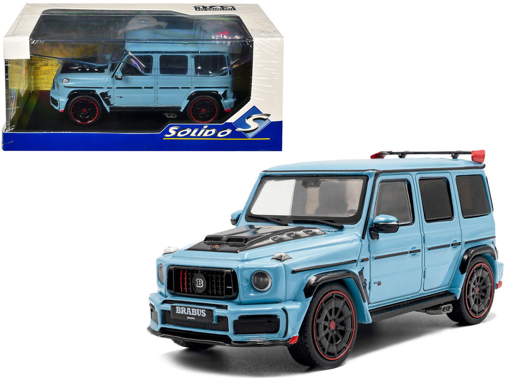 2021 Brabus Rocket 900 China Blue with Black Hood 1/43 Diecast Model Car by Solido-4