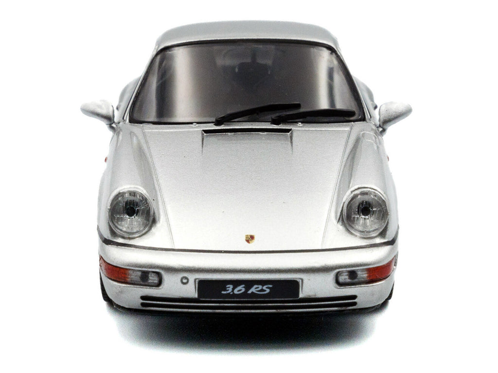 1994 Porsche 911 (964) RS Silver Metallic with Black Stripes 1/43 Diecast Model Car by Solido-2