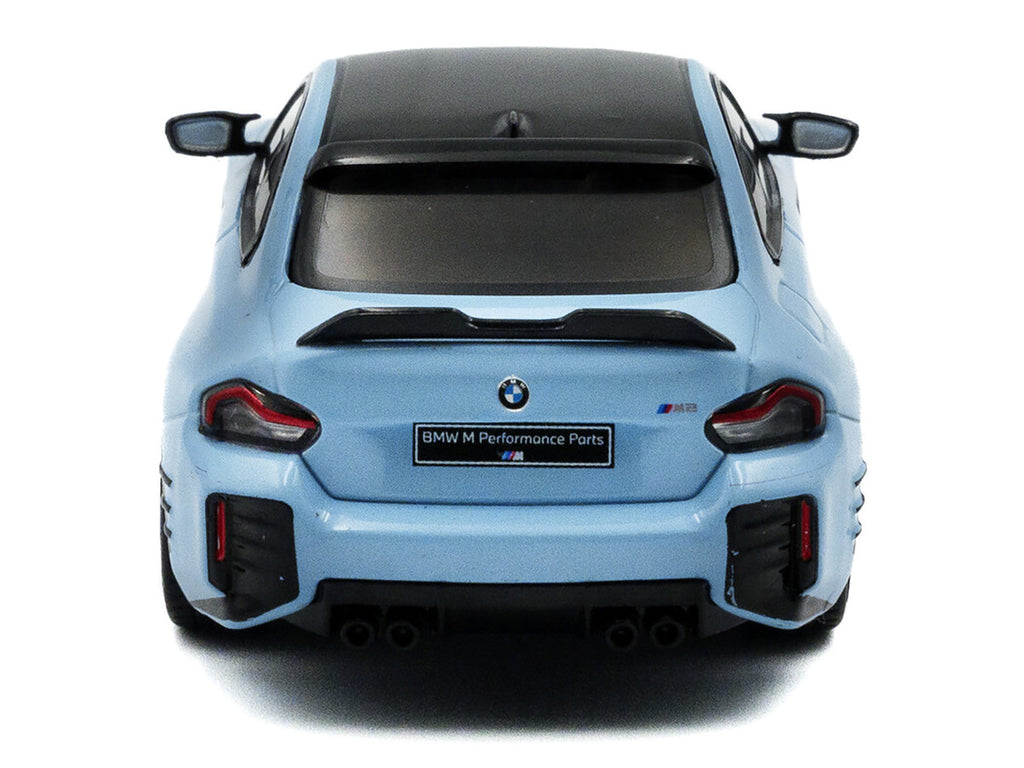 2023 BMW M2 M Performance Zandvoort Blue with Black Top 1/43 Diecast Model Car by Solido-2