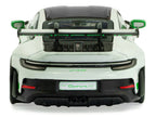 2023 Porsche 911 (992) GT3 RS "Tribute to Carrera RS Package" White with Green Stripes and Black Hood and Top 1/43 Diecast Model Car by Solido-3