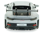 2023 Porsche 911 (992) GT3 RS Ice Gray Metallic with Pyro Red Stripes 1/43 Diecast Model Car by Solido-3