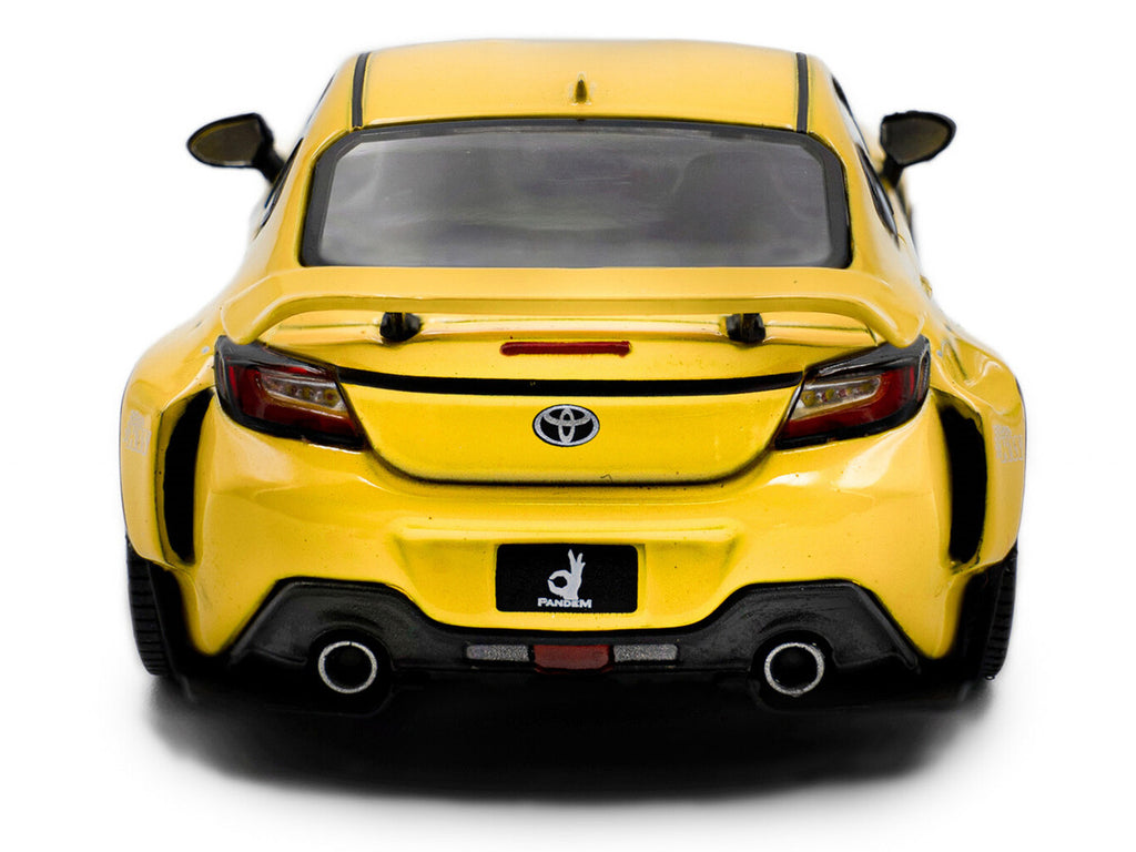 2022 Toyota Pandem GR86 Yellow 1/43 Diecast Model Car by Solido-2
