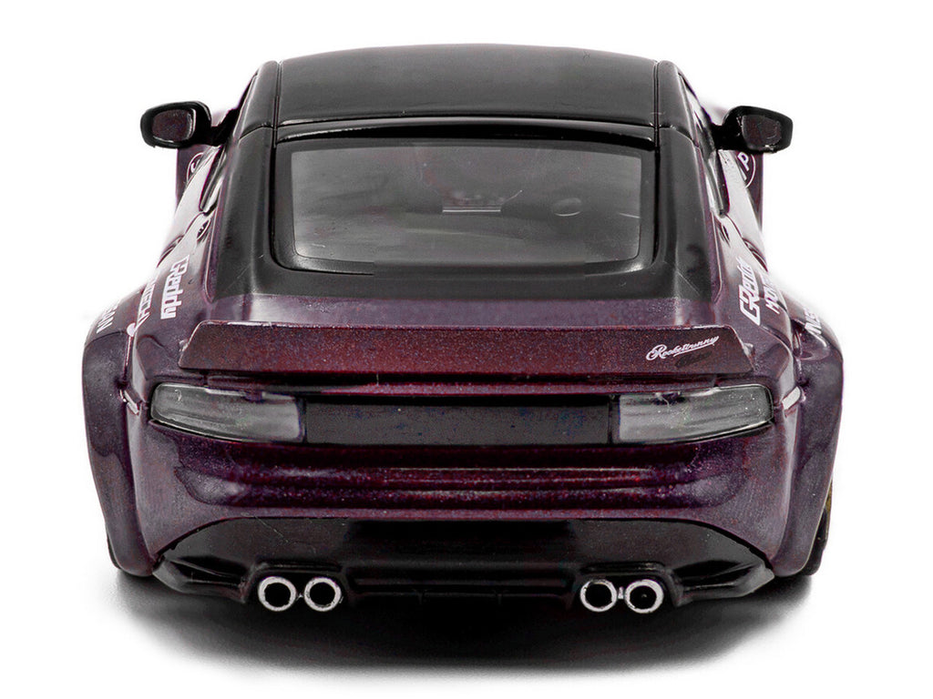 2022 Nissan Pandem Fairlady Z RHD (Right Hand Drive) Purple Metallic with Black Top 1/43 Diecast Model Car by Solido-2
