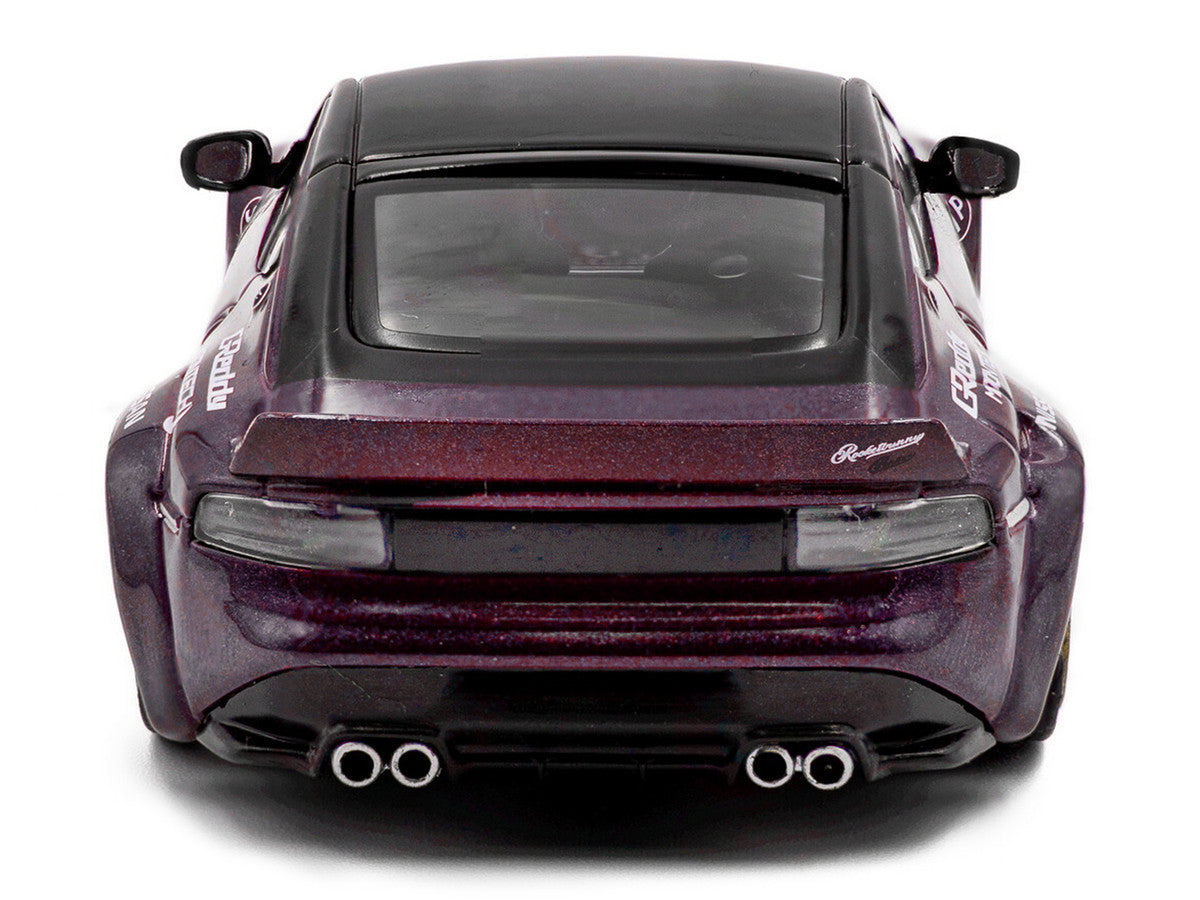 2022 Nissan Pandem Fairlady Z RHD (Right Hand Drive) Purple Metallic with Black Top 1/43 Diecast Model Car by Solido-2