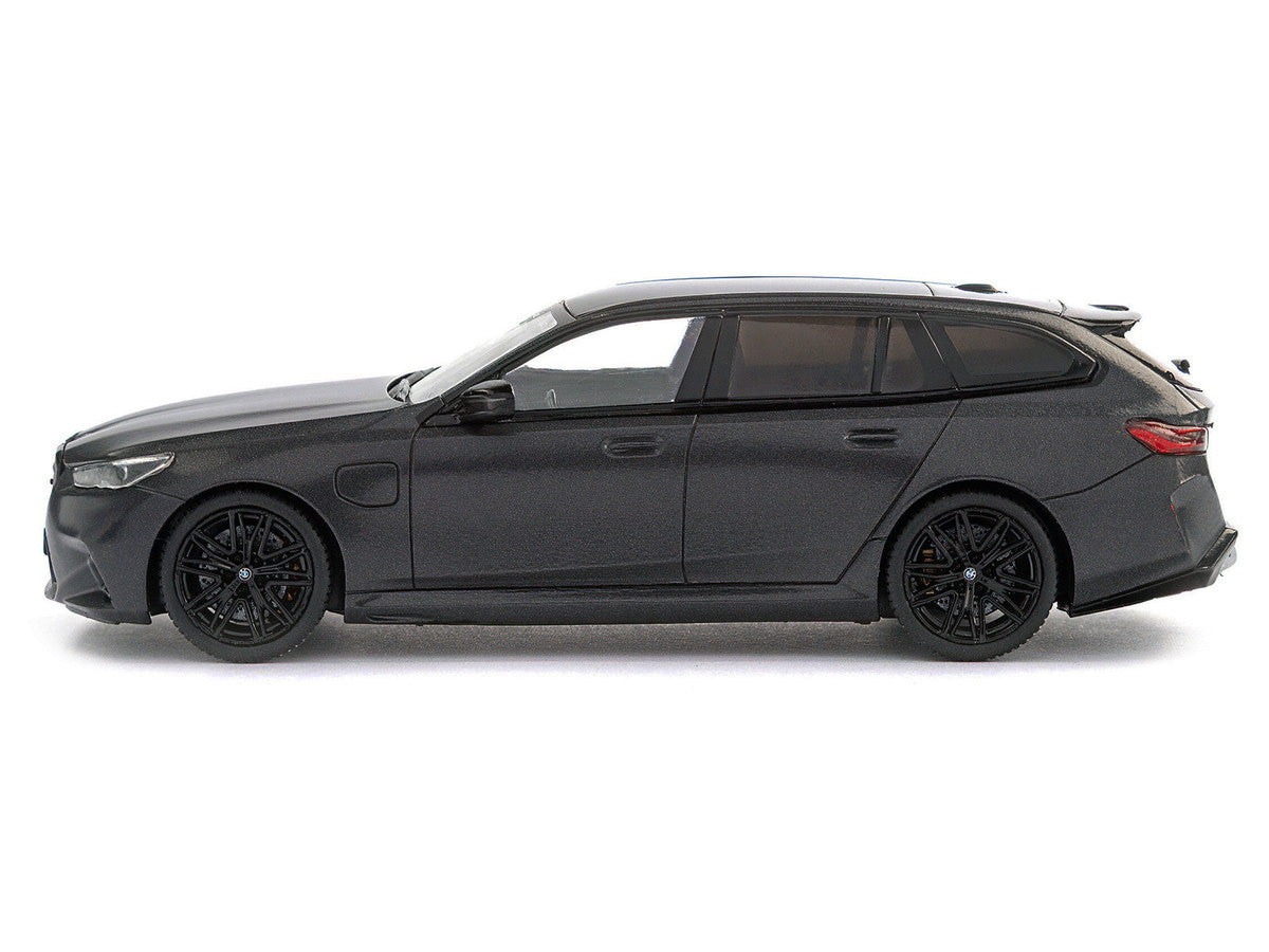 2024 BMW M5 Touring Frozen Deep Gray Metallic with Black Top 1/43 Diecast Model Car by Solido-0