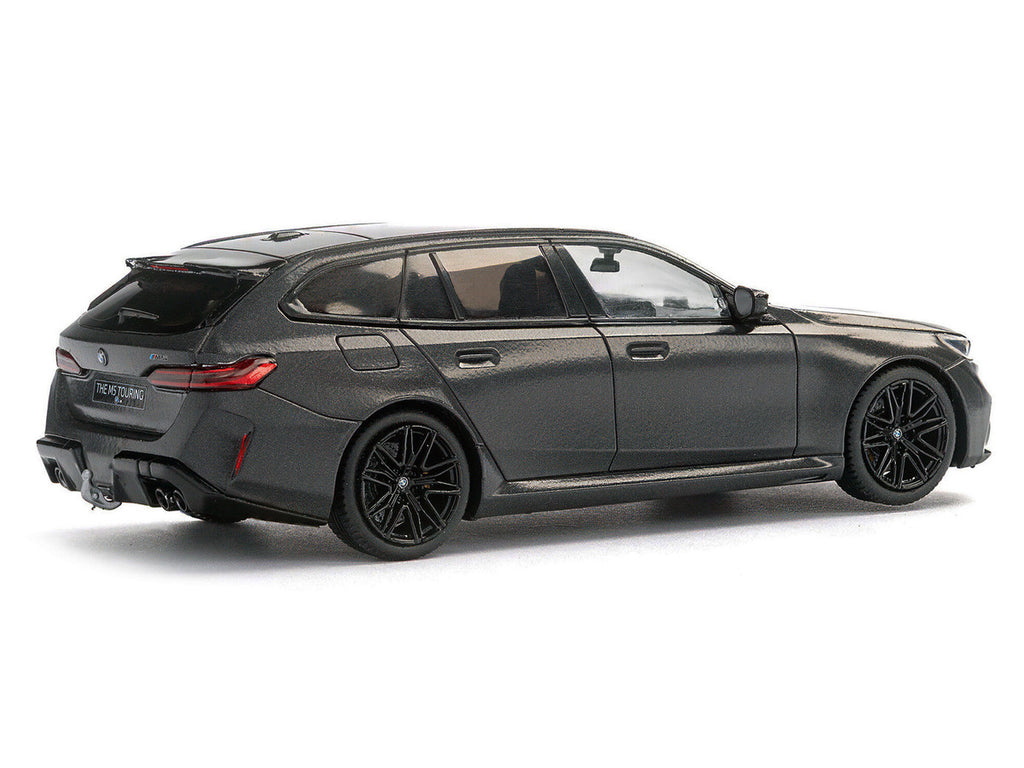2024 BMW M5 Touring Frozen Deep Gray Metallic with Black Top 1/43 Diecast Model Car by Solido-3