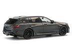 2024 BMW M5 Touring Frozen Deep Gray Metallic with Black Top 1/43 Diecast Model Car by Solido-3