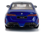 2024 BMW M5 Sedan Marina Bay Blue Metallic with Black Top 1/43 Diecast Model Car by Solido-2