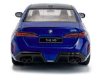2024 BMW M5 Sedan Marina Bay Blue Metallic with Black Top 1/43 Diecast Model Car by Solido