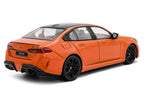 2024 BMW M5 Sedan Fire Orange III with Black Top 1/43 Diecast Model Car by Solido