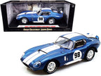 1965 Shelby Cobra Daytona Coupe #98 Blue 1/18 Diecast Model Car by Shelby Collectibles-0