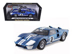 1966 Ford GT40 GT 40 Mark II #2 Blue 12 Hours of Sebring 1/18 Diecast Car Model by Shelby Collectibles-0