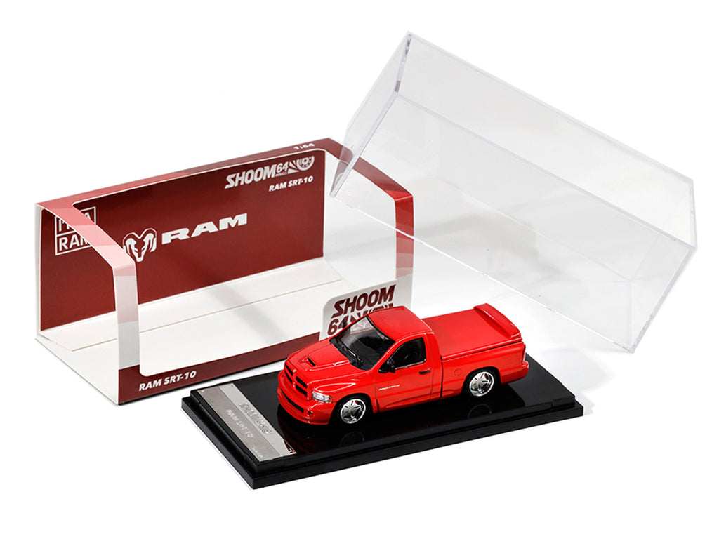 2003 Dodge Ram SRT-10 Pickup Truck Red 1/64 Diecast Model Car by Shoom64 Models