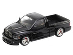 2003 Dodge Ram SRT-10 Pickup Truck Black 1/64 Diecast Model Car by Shoom64 Models-1