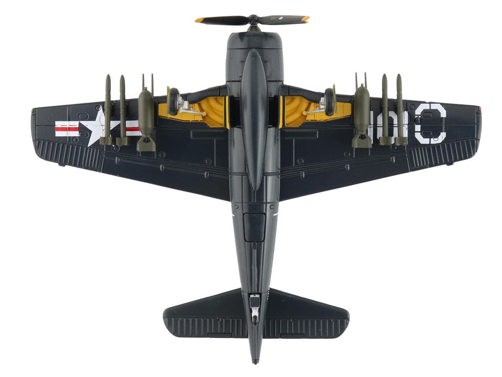 Grumman F8F-2 Bearcats Fighter Aircraft "121717 VF-61 Jolly Rogers" (1949) United States Navy "SkyMax Flying Heroes" Series 1/72 Diecast Model by Hobby Master-4