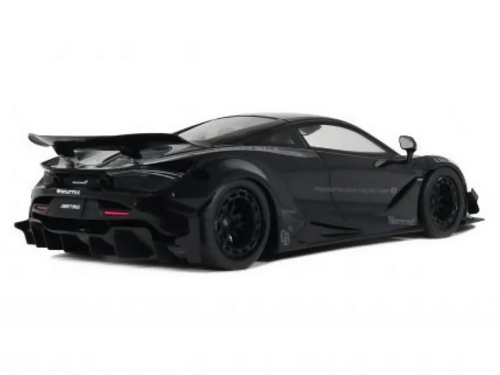 2023 McLaren 720S "LB-Works - Liberty Walk" Black 1/18 Model Car by GT Spirit
