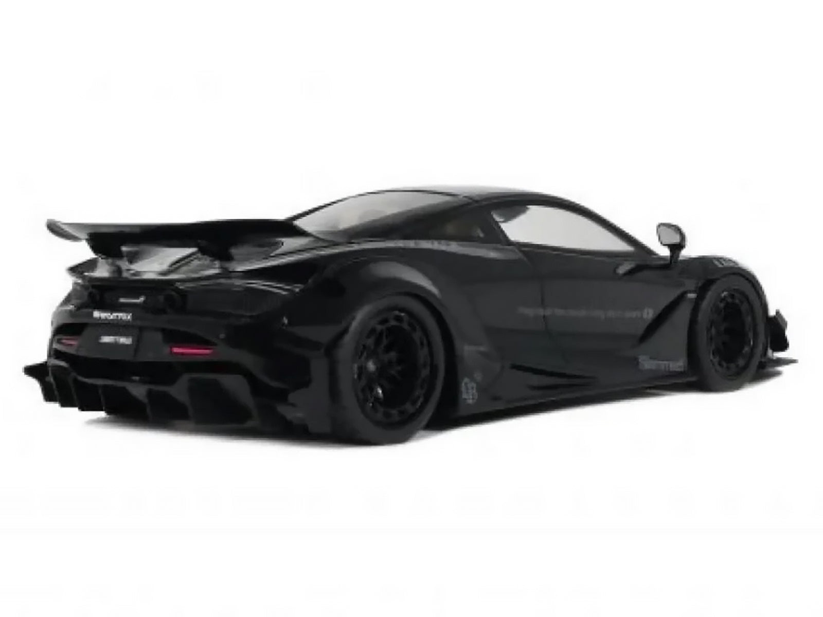 2023 McLaren 720S "LB-Works - Liberty Walk" Black 1/18 Model Car by GT Spirit