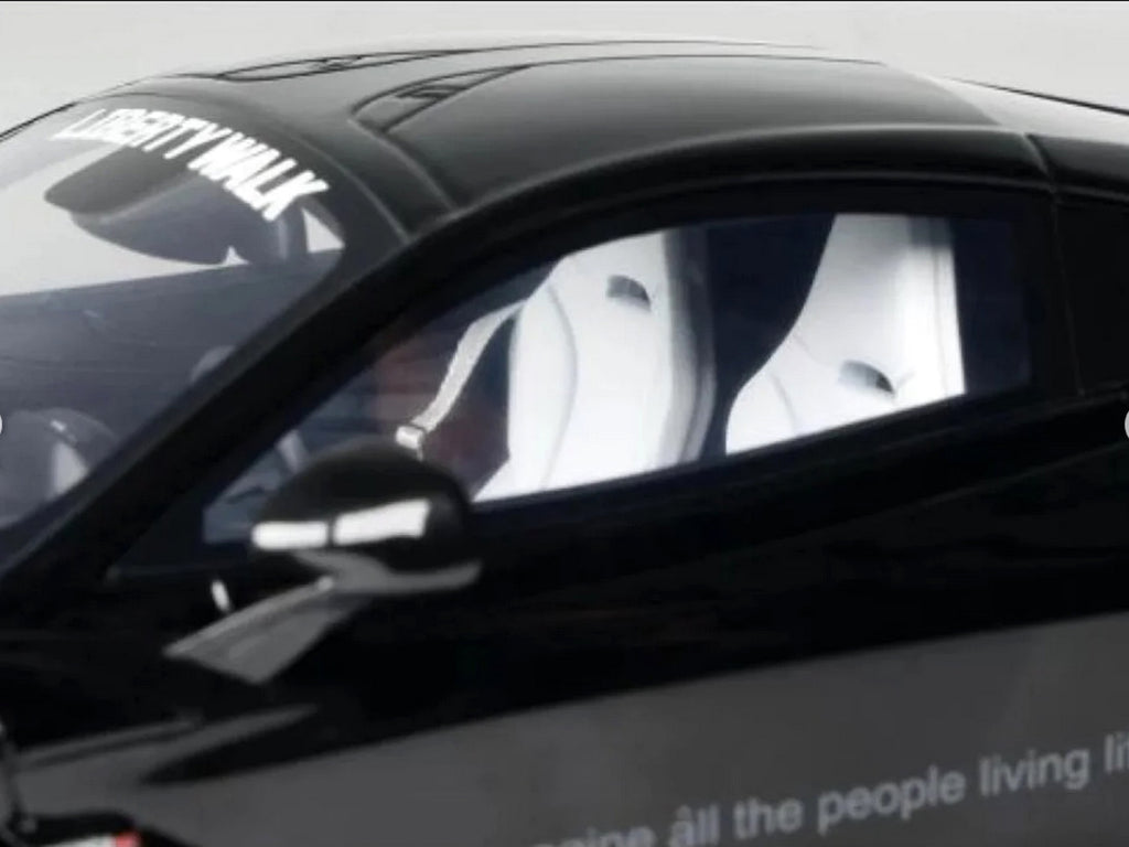 2023 McLaren 720S "LB-Works - Liberty Walk" Black 1/18 Model Car by GT Spirit