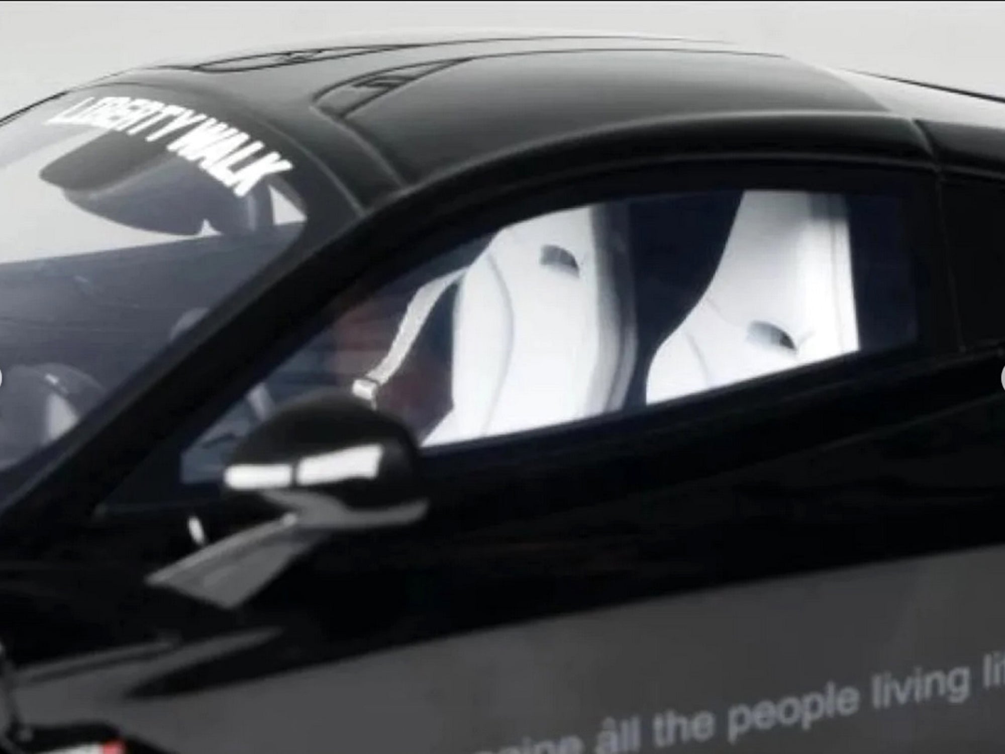 2023 McLaren 720S "LB-Works - Liberty Walk" Black 1/18 Model Car by GT Spirit