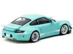 RWB 997 "Lomianki" Light Blue with White Stripes "Hobby64" Series 1/64 Diecast Model Car by Tarmac Works-0