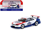 Nissan Nismo GT-R LM RHD (Right Hand Drive) "1995 Launch Version" White with Red and Blue Accents "Hobby64" Series 1/64 Diecast Model Car by Tarmac Works-0